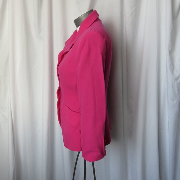 Holt Renfrew Collection Fuschia Wool Blazer - Picture 9 of 9